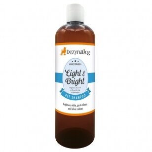 DezynaDog Magic Formula Light & Bright Shampoo - šviesinantis šampūnas baltam, šviesiam ir sidabriniam kailiui