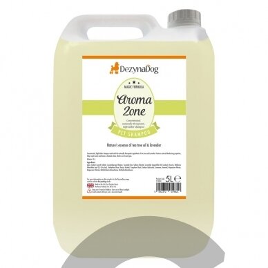 DezynaDog Magic Formula Aromazone Shampoo - dezodoruojantis, vabzdžius atbaidantis ir raminantis šampūnas