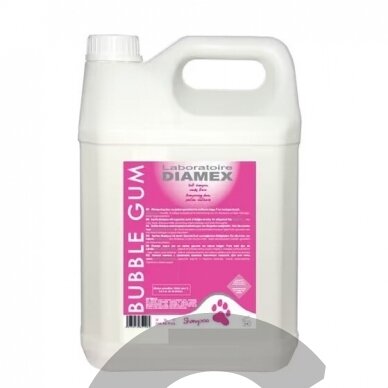 "Diamex Bubble Gum" - šampūnas visų tipų kailiui, kvepiantis kramtomąja guma, koncentratas 1:8 - Talpa: 200ml 3 "Diamex Bubble Gum" - šampūnas visų tipų kailiui, kvepiantis kramtomąja guma, koncentratas 1:8 - Talpa: 200ml 3