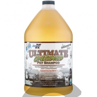Double K Ultimate Unleashed Shampoo - глубоко очищающий шампунь для собак и кошек, концентрат 1:64 - 3,8 л Double K Ultimate Unleashed Shampoo - глубоко очищающий шампунь для собак и кошек, концентрат 1:64 - 3,8 л