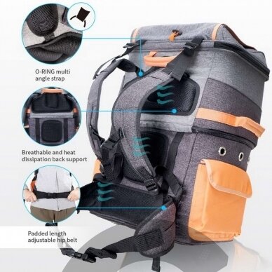 Двухуровневый рюкзак для собак для 2 питомцев или рюкзак XL для 1 собаки 1