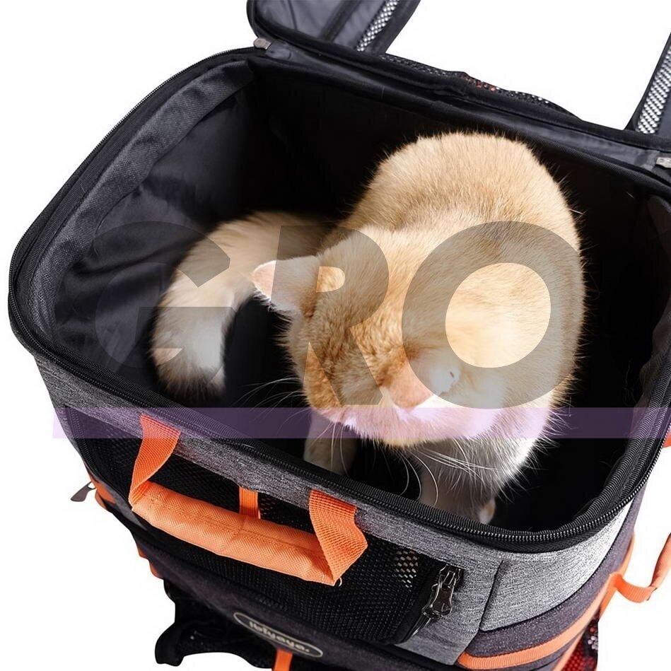 Двухуровневый рюкзак для собак для 2 питомцев или рюкзак XL для 1 собаки 17
