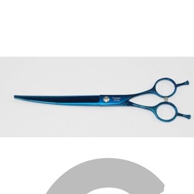 "Easy Cut" - "Topaz" - priežiūros žirklės, išlenktos sudekoratyviniu varžtu - Dydis: 7,5 "
