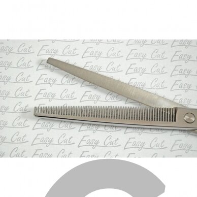 "Easy Cut" - elegantiškos vienpusės filiravimo žirklė- Dydis: 7,5 "- 56 dantukai 1 "Easy Cut" - elegantiškos vienpusės filiravimo žirklė- Dydis: 7,5 "- 56 dantukai 1