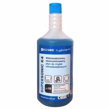 Eco Shine Supersonic K4 - жидкость для ультразвуковых очистителей, концентрат 1:10 - 1 л Eco Shine Supersonic K4 - жидкость для ультразвуковых очистителей, концентрат 1:10 - 1 л