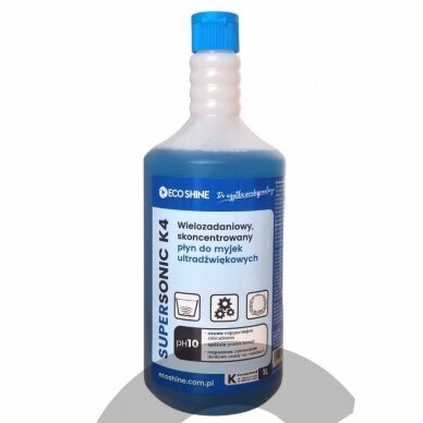 Eco Shine Supersonic K4 - жидкость для ультразвуковых очистителей, концентрат 1:10 - 1 л Eco Shine Supersonic K4 - жидкость для ультразвуковых очистителей, концентрат 1:10 - 1 л