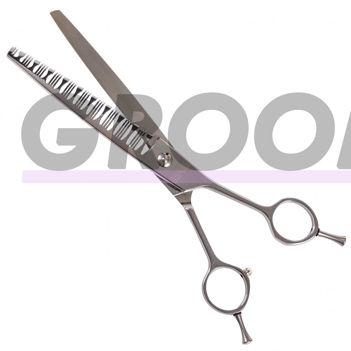 „Ehaso Revolution New Dimension Thinning 7,5“- profesionalios vienpusės filiravimo žirklės su dviejų tipų dantukais.