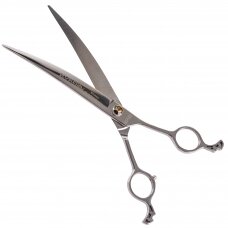 „Ehaso Revolution Curved Scissors“ - profesionalios išlenktos žirklės, pagamintos iš aukščiausios kokybės, kieto japoniško plieno, 23 cm - 8,5 colio.
