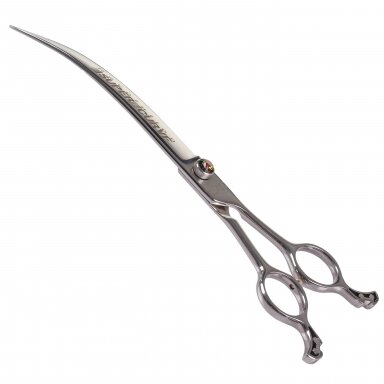 „Ehaso Revolution Super Curve Scissor 8“- profesionalios ypač išlenktos žirklės (30 ° kampu), pagamintos iš aukščiausios kokybės kieto japoniško plieno.
