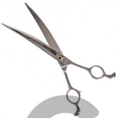 Ehaso Revolution Curved Scissors - profesionalios lenktos žirklės, pagamintos iš aukščiausios kokybės, kieto japoniško plieno, 23cm-9,5".