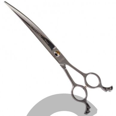 Ehaso Revolution Curved Scissors - profesionalios lenktos žirklės, pagamintos iš aukščiausios kokybės, kieto japoniško plieno, 23cm-9,5". 1