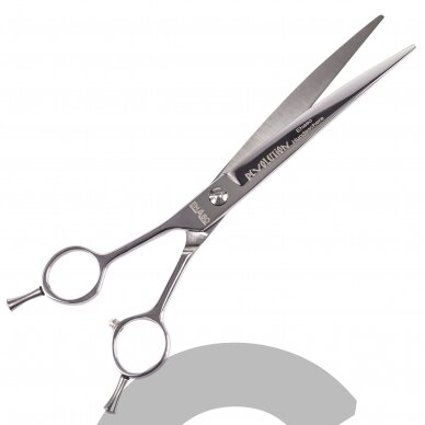 „Ehaso Revolution Professional Lefty Curved Scissors“ - profesionalios išlenktos žirklės, pagamintos iš aukščiausios kokybės kieto japoniško plieno, kairiarankiams. 1