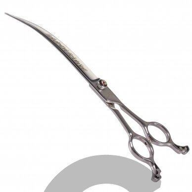 „Ehaso Revolution Super Curve Scissor 8“- profesionalios ypač išlenktos žirklės (30 ° kampu), pagamintos iš aukščiausios kokybės kieto japoniško plieno. „Ehaso Revolution Super Curve Scissor 8“- profesionalios ypač išlenktos žirklės (30 ° kampu), pagamintos iš aukščiausios kokybės kieto japoniško plieno.