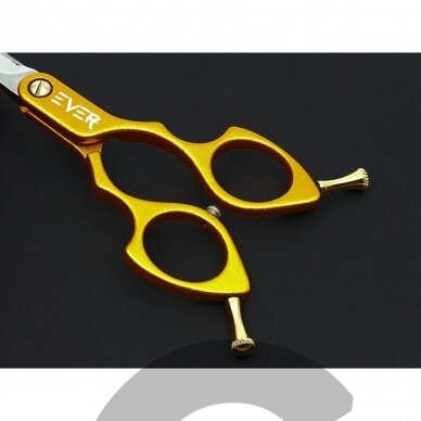 EVER Japanese Style Grooming Scissors 6,25 -profesionalios, itin  lengvos lenktos žirklės 6,25 colio. pagamintos iš japoniško nerūdijančio plieno, aliuminio rankena.