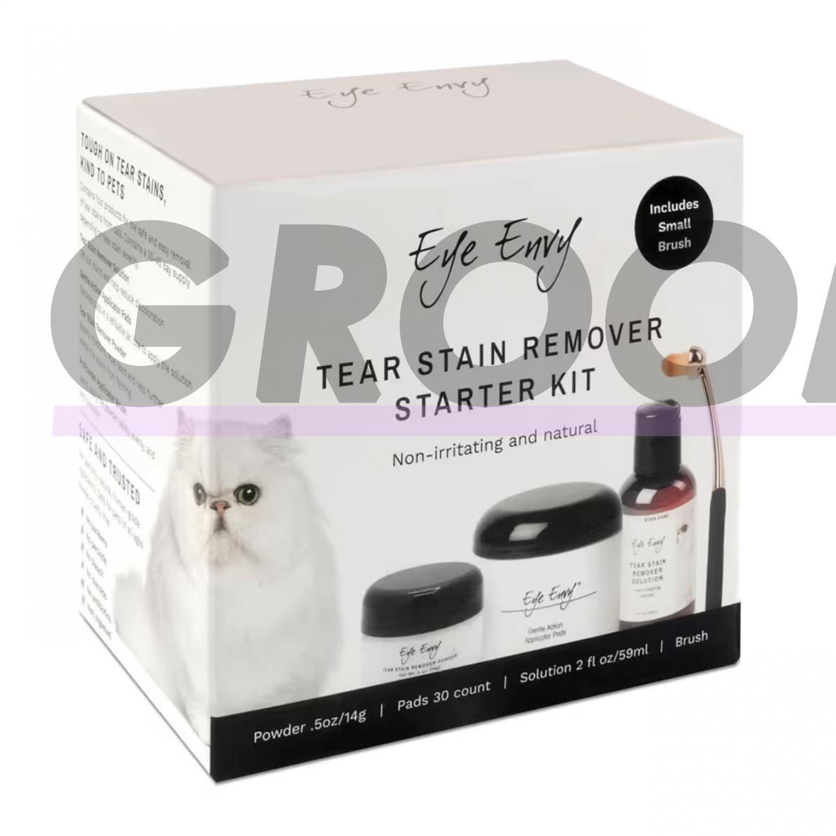 Eye Envy Cat Starter Kit Small Brush - набор для обесцвечивания кошачьих глаз, с кисточкой  3