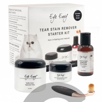 Eye Envy Cat Starter Kit Small Brush - набор для обесцвечивания кошачьих глаз, с кисточкой  1