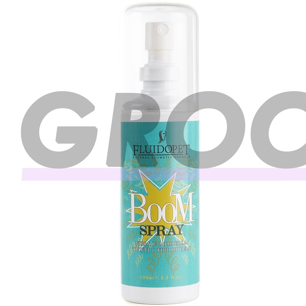 FluidoPet Boom Spray 100 мл - формула на основе кератина для питания и придания структуры вьющейся шерсти FluidoPet Boom Spray 100 мл - формула на основе кератина для питания и придания структуры вьющейся шерсти