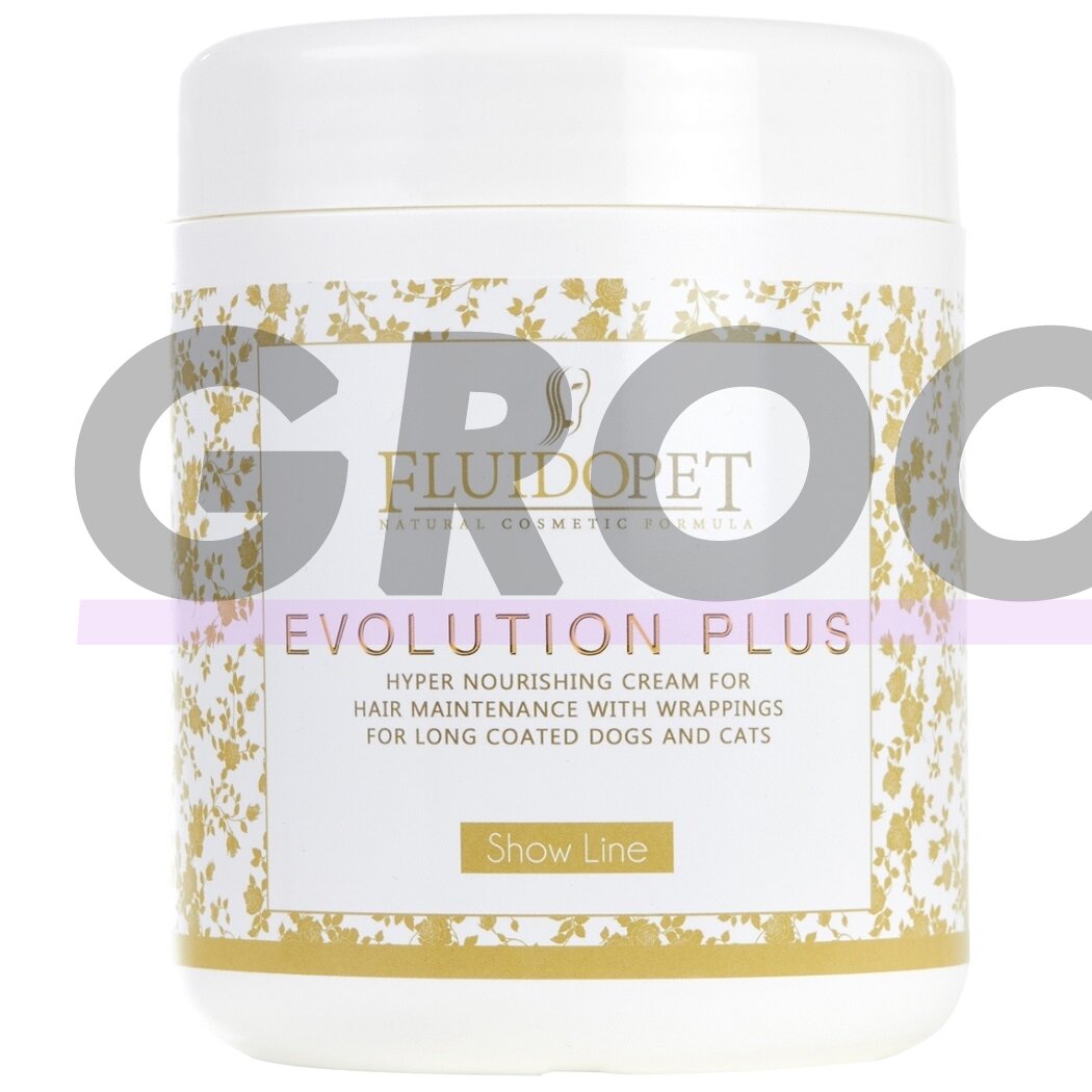 FluidoPet Evolution Plus Mask - эксклюзивная, профессиональная, глубоко питающая и увлажняющая маска для длинношерстных пород с гиалуроновой кислотой, кератином 1л FluidoPet Evolution Plus Mask - эксклюзивная, профессиональная, глубоко питающая и увлажняющая маска для длинношерстных пород с гиалуроновой кислотой, кератином 1л