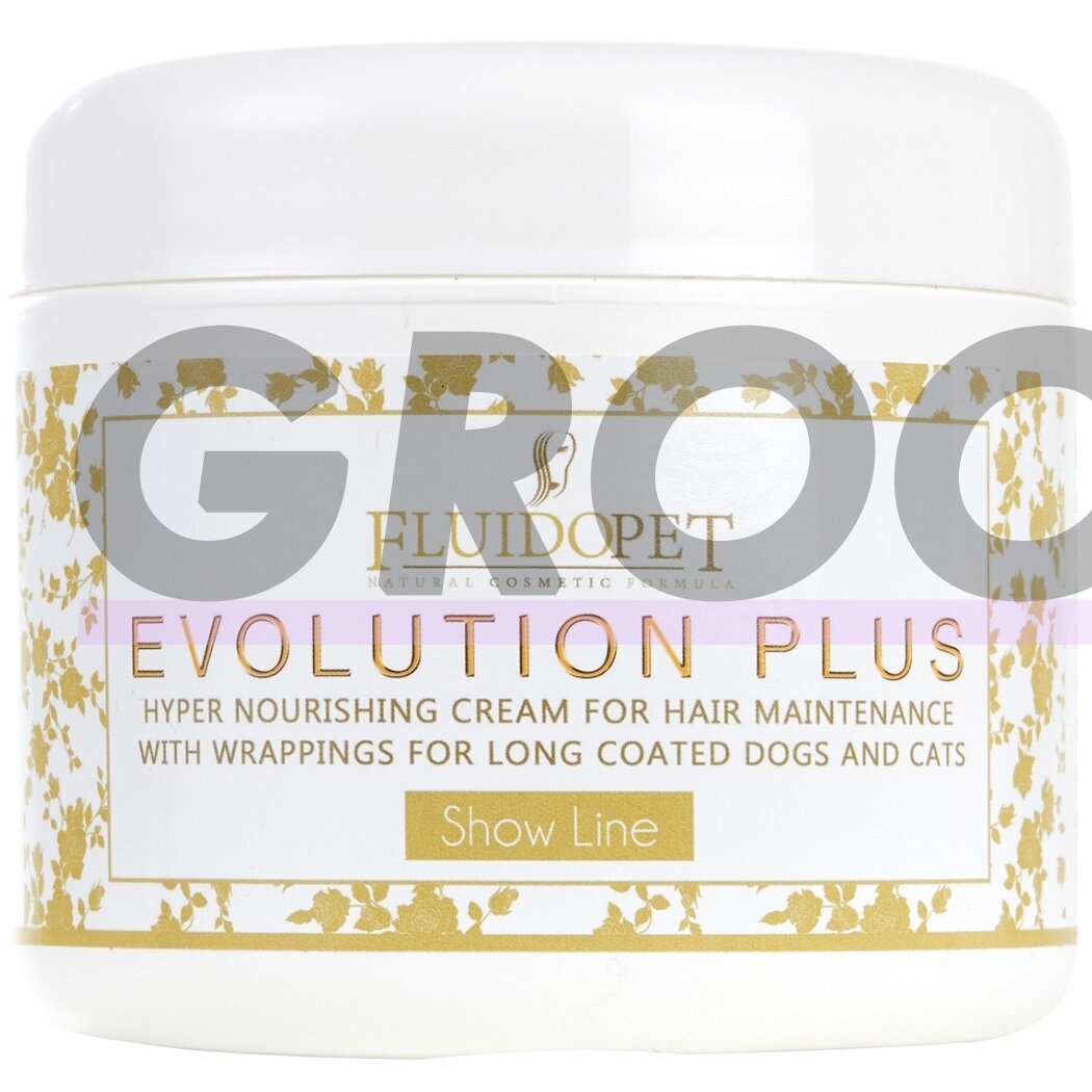 FluidoPet Evolution Plus Mask - эксклюзивная, профессиональная, глубоко питающая и увлажняющая маска для длинношерстных пород с гиалуроновой кислотой, кератином 250 мл