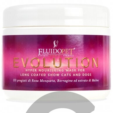 FluidoPet Evolution Mask - Увлажняющая и питательная маска для восстановления шерсти - Объем: 100мл FluidoPet Evolution Mask - Увлажняющая и питательная маска для восстановления шерсти - Объем: 100мл