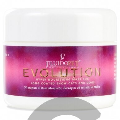 FluidoPet Evolution Mask - Увлажняющая и питательная маска для восстановления шерсти - Объем: 250 мл FluidoPet Evolution Mask - Увлажняющая и питательная маска для восстановления шерсти - Объем: 250 мл