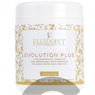 FluidoPet Evolution Plus Mask - эксклюзивная, профессиональная, глубоко питающая и увлажняющая маска для длинношерстных пород с гиалуроновой кислотой, кератином 1л FluidoPet Evolution Plus Mask - эксклюзивная, профессиональная, глубоко питающая и увлажняющая маска для длинношерстных пород с гиалуроновой кислотой, кератином 1л