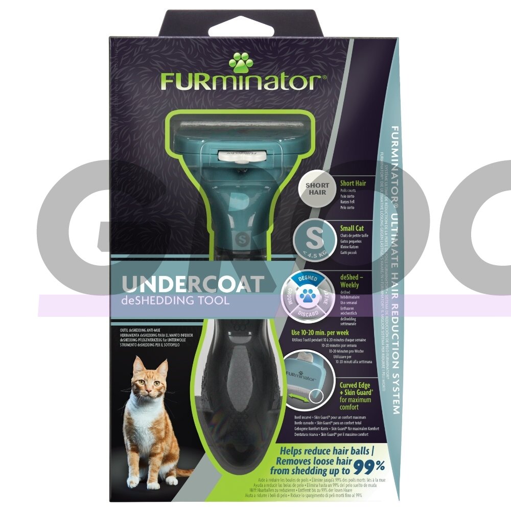 Фурминатор для короткошерстных кошек с кнопкой FURejector, S 1