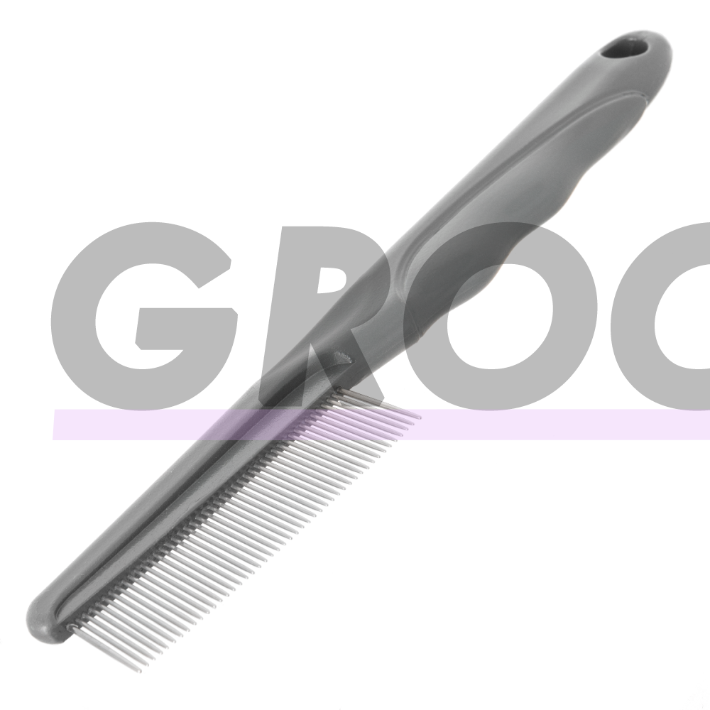 Furrish Fine-Tooth Comb - плотная расческа для собак с тонкой и длинной шерстью, с нескользящей ручкой 1