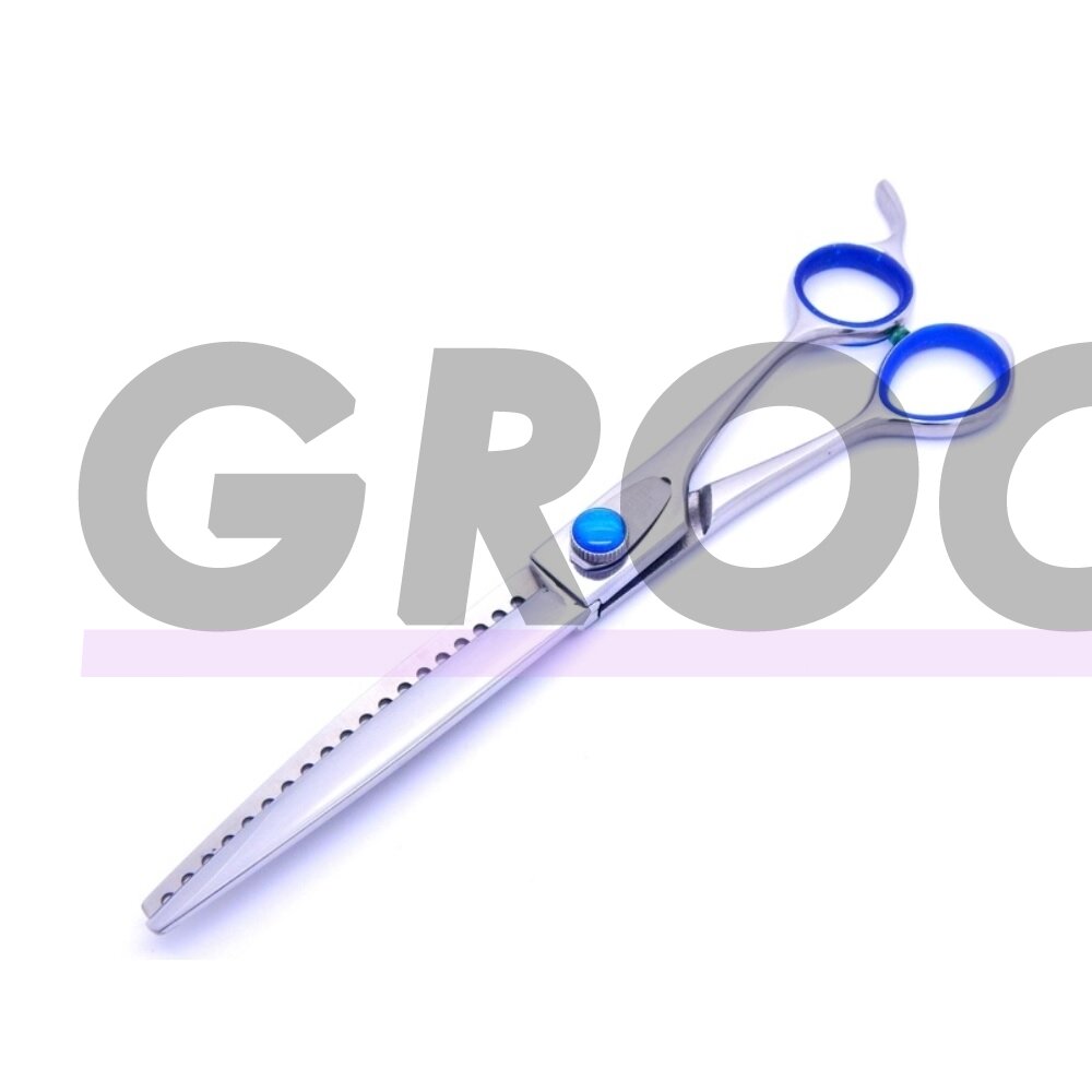 Geib Super Gator Chunker 7,5 "- profesionalios vienpusės filiravimo žirklės su ergonomiška rankena, pagamintos iš trigubai grūdinto nerūdijančio plieno. Geib Super Gator Chunker 7,5 "- profesionalios vienpusės filiravimo žirklės su ergonomiška rankena, pagamintos iš trigubai grūdinto nerūdijančio plieno.