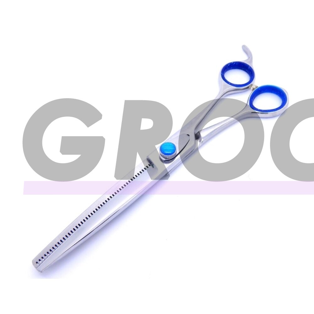 Geib Super Gator Thinning 7,5 "- profesionalios vienpusės filiravimo žirklės su ergonomiška rankena, pagamintos iš trigubai grūdinto nerūdijančio plieno, 48 dantukai.