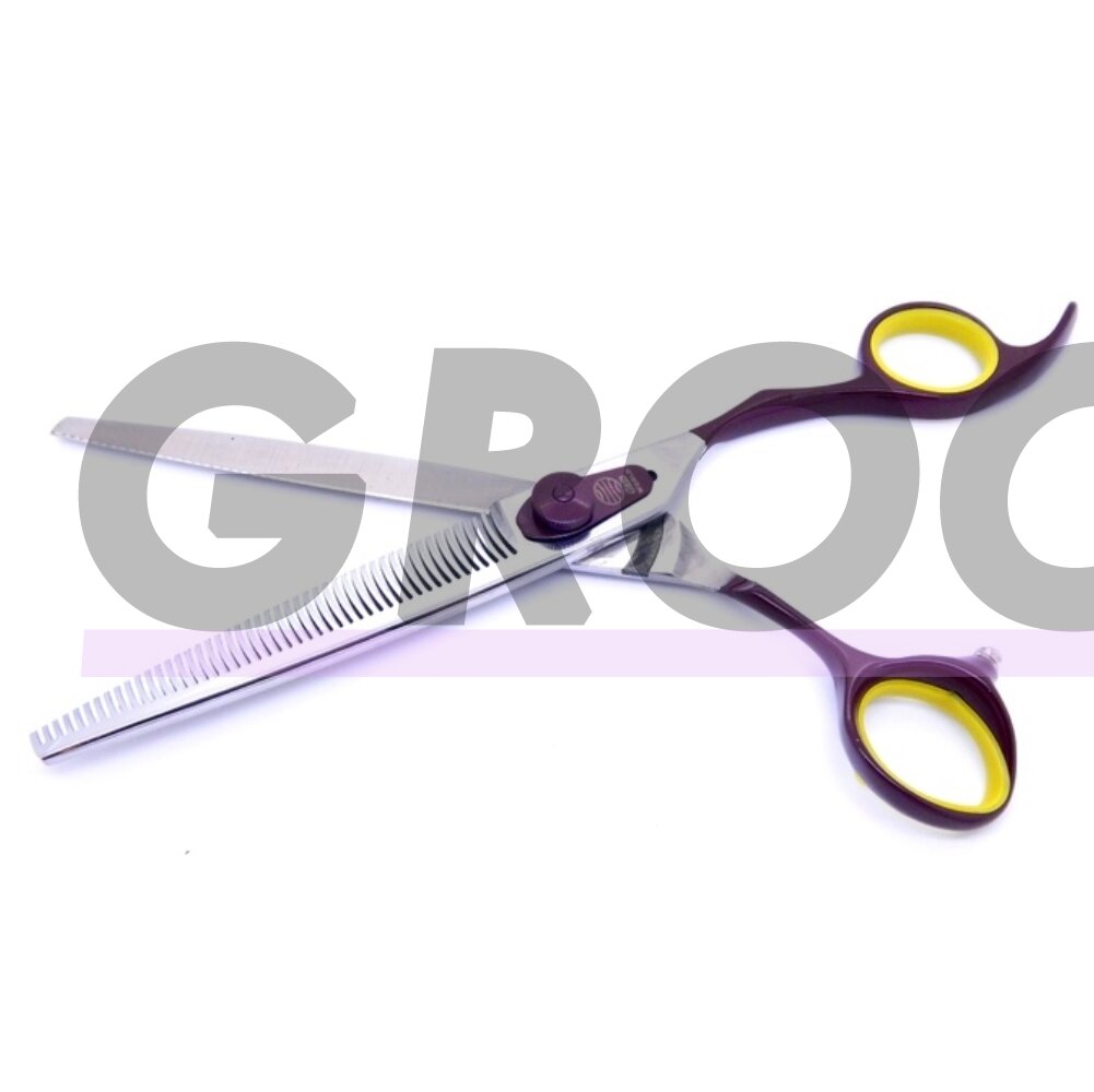 Geib Avanti Comfort Plus Thinning 7,5 "- profesionalios vienpusės filiravimo žirklės su ergonomiška rankena, 47 dantukai. 1 Geib Avanti Comfort Plus Thinning 7,5 "- profesionalios vienpusės filiravimo žirklės su ergonomiška rankena, 47 dantukai. 1