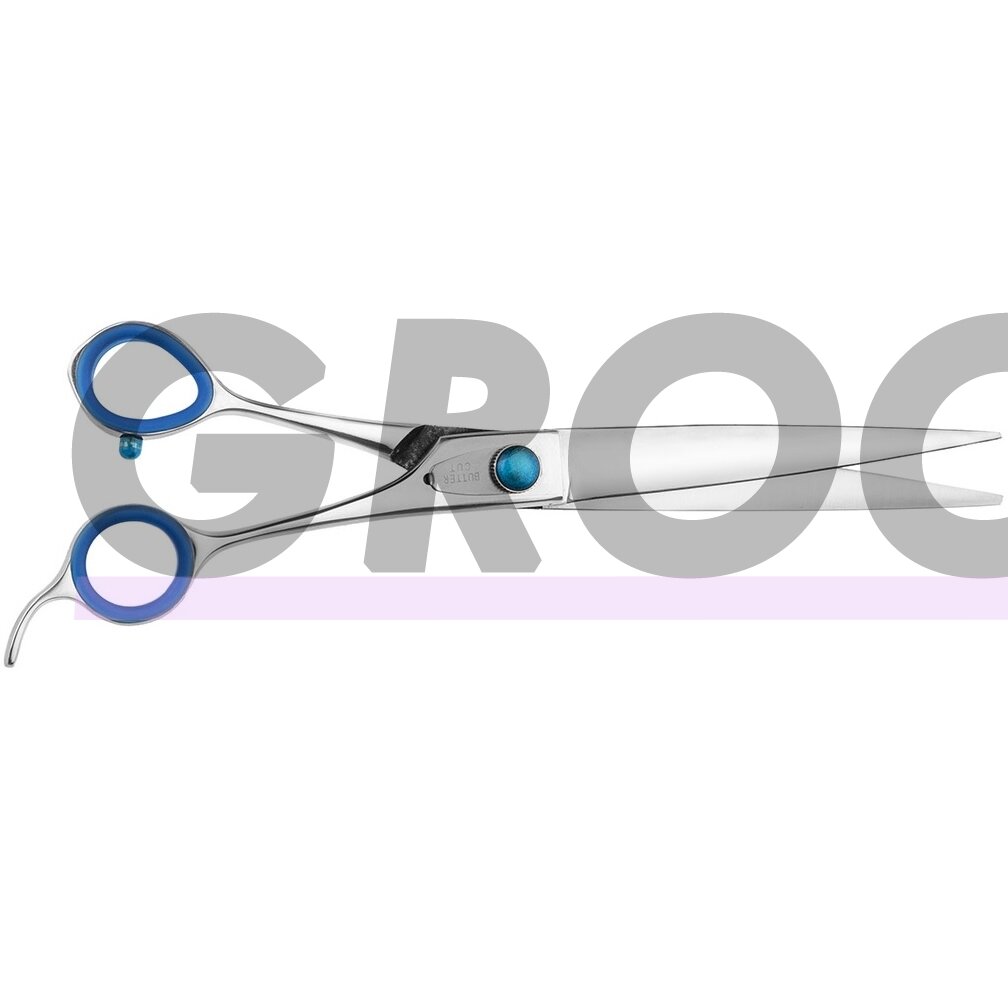 Geib Super Gator Straight Scissor - profesionalios priežiūros žirklės su mikro pjūviu ir ergonomiška rankena, pagamintos iš trigubo nerūdijančio plieno.