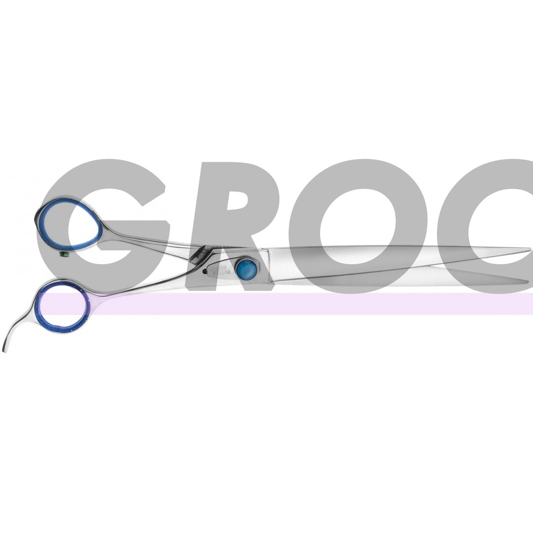 Geib Super Gator Straight Scissor - profesionalios priežiūros žirklės su mikro pjūviu ir ergonomiška rankena, pagamintos iš trigubo nerūdijančio plieno.