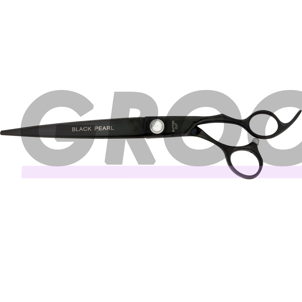 Geib Black Pearl Straight Scissor - profesionalios tiesios žirklės iš kobalto plieno - Dydis: 8,5". Geib Black Pearl Straight Scissor - profesionalios tiesios žirklės iš kobalto plieno - Dydis: 8,5".
