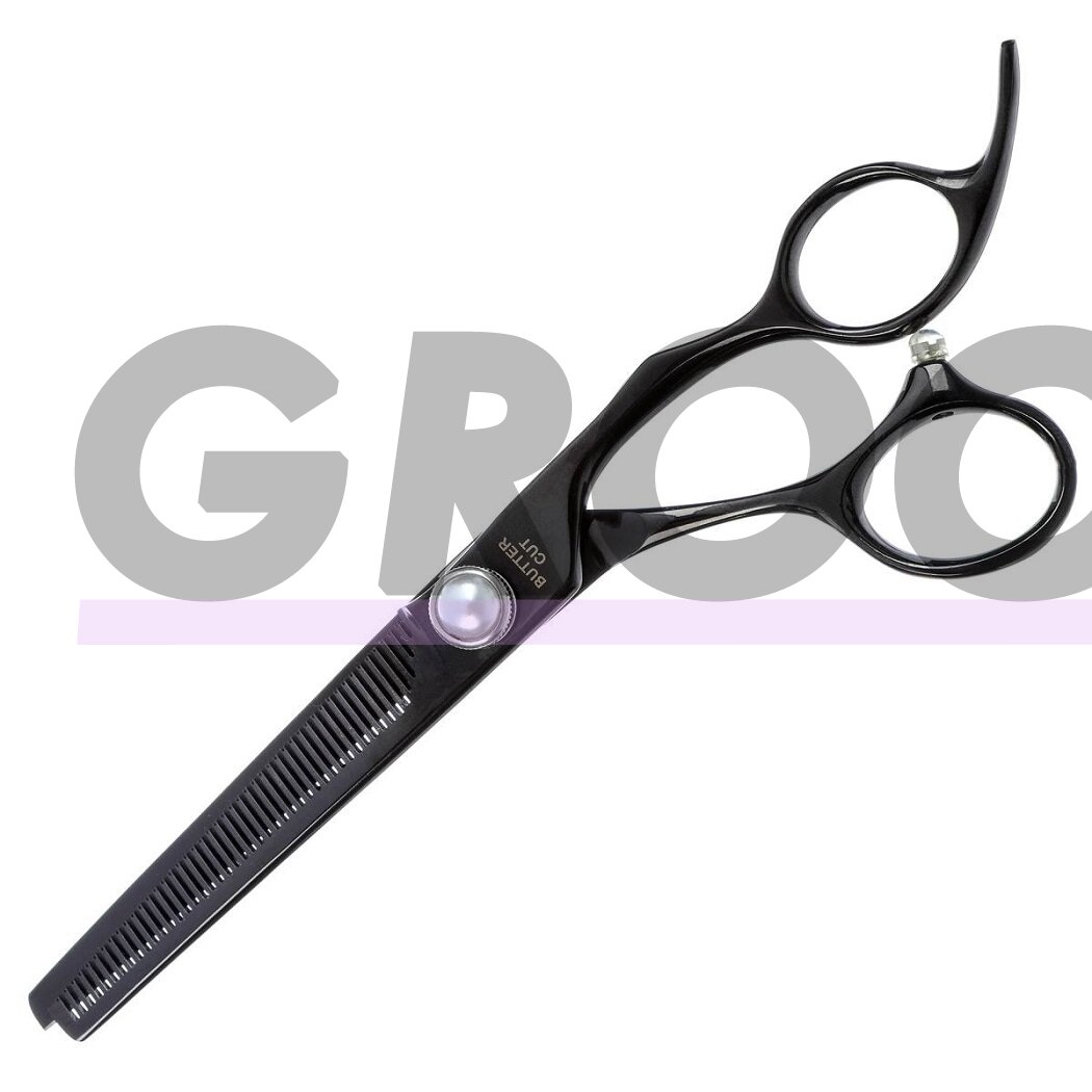 Geib Black Pearl Thinners - profesionalios vienpusės filiravimo žirklės iš kobalto plieno - Dydis: 7,5 "- 47 dantukai.