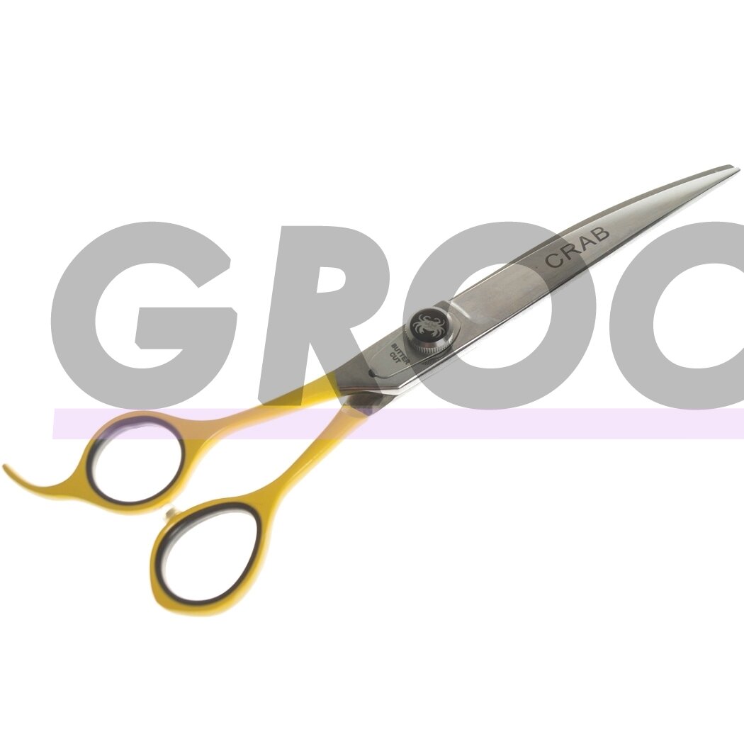 Geib Crab Curved Lefty Scissors Level 2 8,5"- wysokiej jakości nożyczki gięte do strzyżenia zwierząt z jednostronnym mikroszlifem, leworęczne Geib Crab Curved Lefty Scissors Level 2 8,5"- wysokiej jakości nożyczki gięte do strzyżenia zwierząt z jednostronnym mikroszlifem, leworęczne