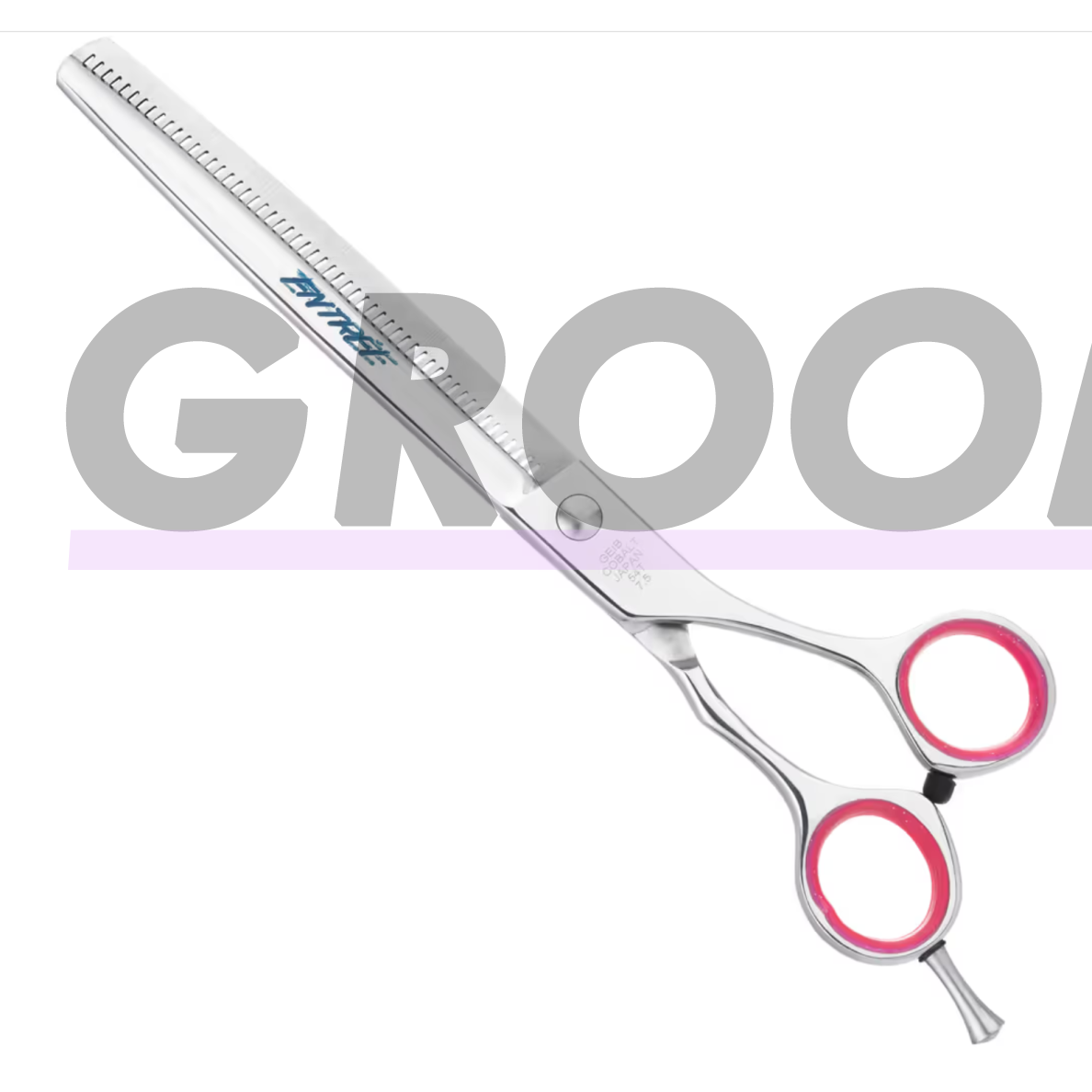 „Geib Entree Blender 7.5"“ – vienpusės filiravimo (retinimo) žirklės, pagamintos iš japoniško plieno, su 54 dantukais. 2