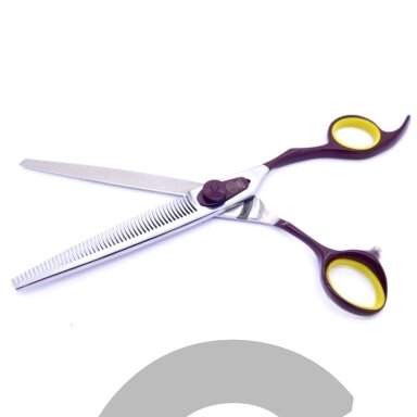 Geib Avanti Comfort Plus Thinning 7,5 "- profesionalios vienpusės filiravimo žirklės su ergonomiška rankena, 47 dantukai.