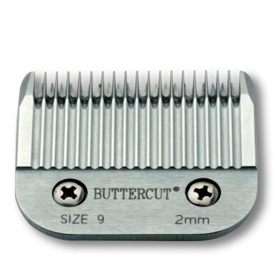 Geib Buttercut Blade SS no. 9 - Nerūdijančio plieno kirpimo galvutė, kirpimo ilgis 2mm
