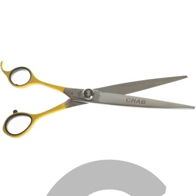 Geib Crab Straight Lefty 8,5 "Scissors Level 1 - tiesios žirklės gyvūnams kirpti su vienpusiu mikro pjūviu, kairiarankiams.