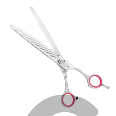 „Geib Entree Blender 7.5"“ – vienpusės filiravimo (retinimo) žirklės, pagamintos iš japoniško plieno, su 54 dantukais.