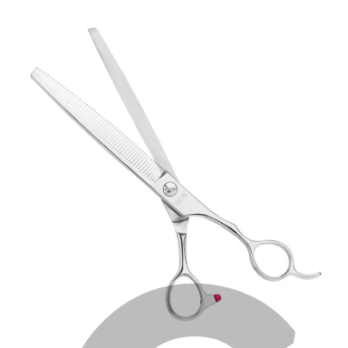 „Geib Gator Blender 7,5"“ – vienpusės filiravimo (retinimo) žirklės iš japoniško plieno, su 54 dantukais.