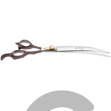 Geib Kiss Curved Scissors - aukštos kokybės mikro kirpimo žirklės su satino rankena, lenktos - Dydis: 9,5 ".