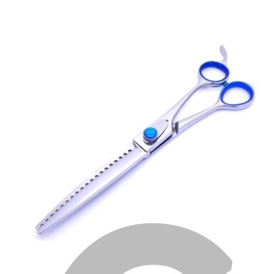 Geib Super Gator Chunker 7,5 "- profesionalios vienpusės filiravimo žirklės su ergonomiška rankena, pagamintos iš trigubai grūdinto nerūdijančio plieno.