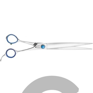 Geib Super Gator Straight Scissor - profesionalios priežiūros žirklės su mikro pjūviu ir ergonomiška rankena, pagamintos iš trigubo nerūdijančio plieno.