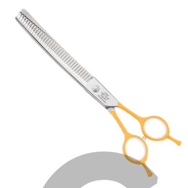 Geib Crab Curved Blenders Level 1 7,5" – vienpusės lenktos filiravimo žirklės, 35 dantukai 2