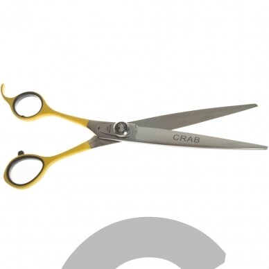 Geib Crab Straight Lefty 8,5 "Scissors Level 1 - tiesios žirklės gyvūnams kirpti su vienpusiu mikro pjūviu, kairiarankiams. 1