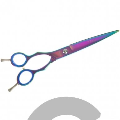 Geib Entree Blue Titan Left Scissors 8 "-aukštos kokybės žirklės su vienpusiais mikropjūviais ir titano danga, kairiarankiams -Tiesios. Geib Entree Blue Titan Left Scissors 8 "-aukštos kokybės žirklės su vienpusiais mikropjūviais ir titano danga, kairiarankiams -Tiesios.
