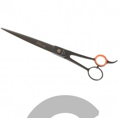 „Geib Gator 008 Straight Scissor“ - profesionalios japoniškos nerūdijančio plieno tiesios žirklės su juoda apdaila - Dydis: 9,5 ".