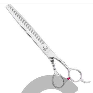 „Geib Gator Blender 7,5"“ – vienpusės filiravimo (retinimo) žirklės iš japoniško plieno, su 54 dantukais. 1